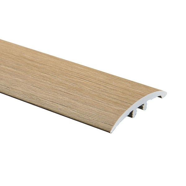 Malibu Wide Plank French Oak Alameda 0.275 in. Thickness x 1.85 in. Width x 94.48 in. Length Vinyl 3 in 1 Molding