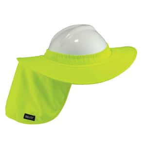 Lime Hard Hat Brim with Shade