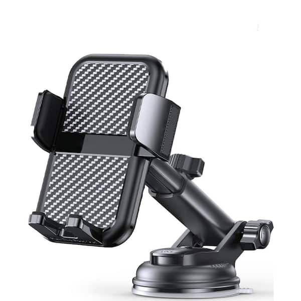 OBJLGEV 3in1 Car Phone Holder with 122+LBS Suction and Stable Clamp Arm, 360° Adjustable Mount Dashboard Vent, All Smartphones