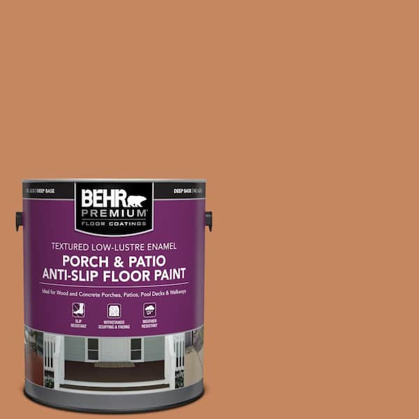 1 gal. #PFC-17 Rusty Orange Textured Low-Lustre Enamel Interior/Exterior Porch and Patio Anti-Slip Floor Paint