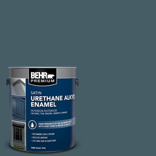 1 gal. #PPU13-19 Observatory Urethane Alkyd Satin Enamel Interior/Exterior Paint