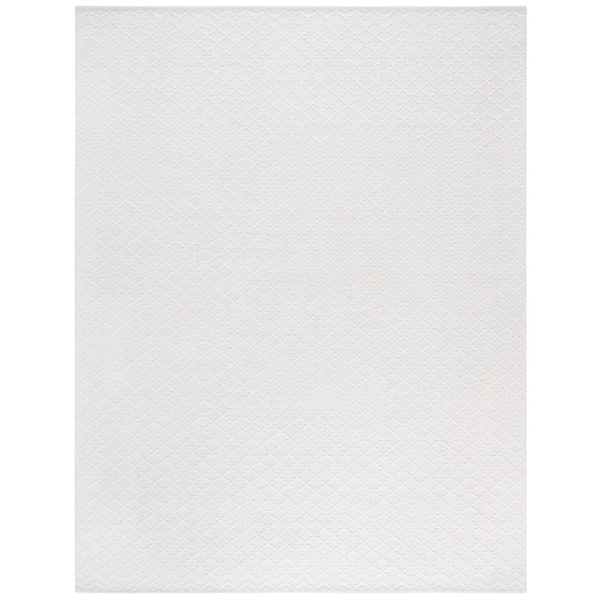 Vermont 8 ft. x 10 ft. Ivory Modern Diamond Area Rug