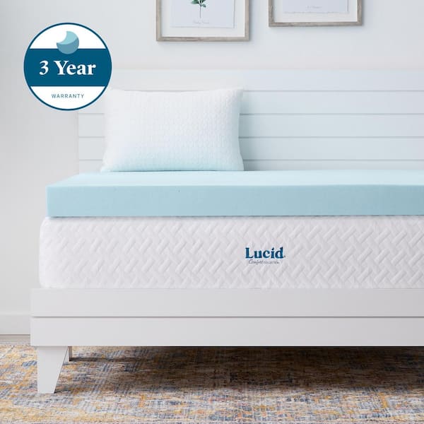 StyleWell 2 in. Gel Infused Memory Foam Queen Mattress Topper THD-MFVT-2Q -  The Home Depot