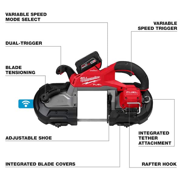 Milwaukee M18 FUEL 18V Cordless Deep Cut Band Saw Kit with ONE-KEY