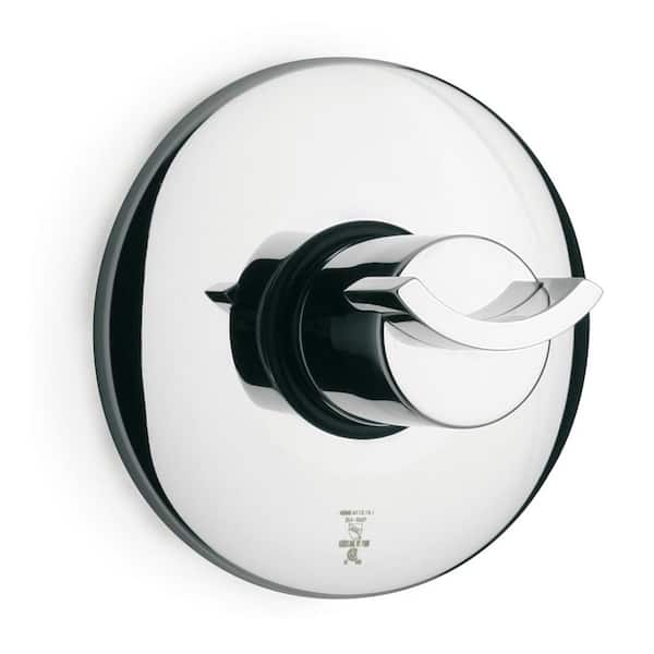 LaToscana Morgana Single-Handle 1-Spray Shower Faucet with 3/4 in. Thermostatic Valve Only in Brushed Nickel