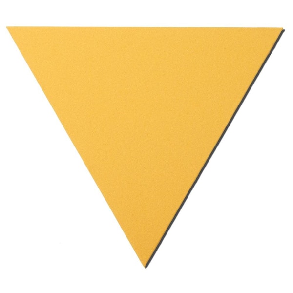 Owens Corning 24 in. x 24 in. x 24 in. Yellow Triangle Acoustic Sound Absorbing Wall Panels (2-Pack)
