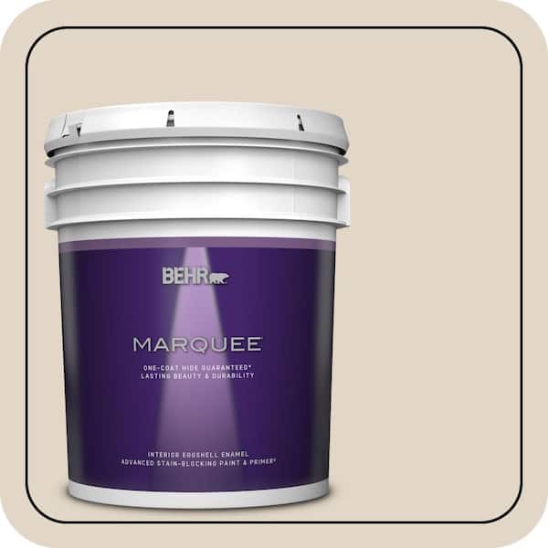 BEHR MARQUEE 5 gal. #N300-2 Canvas Luggage Eggshell Enamel Interior Paint & Primer