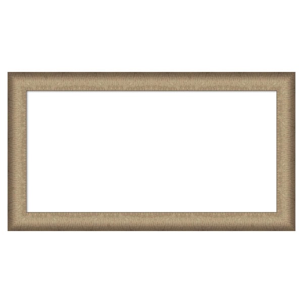 Amanti Art Elegant Brushed Narrow Bronze 27 in. x 15 in. Polystyrene Framed Dry Erase Magnetic Memo Board