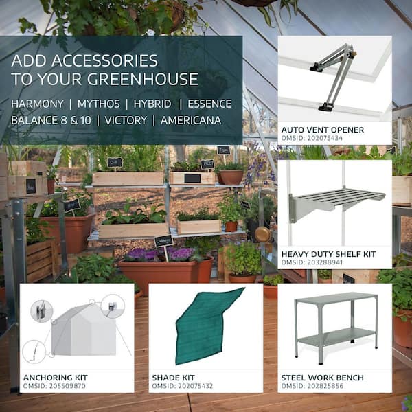 CANOPIA by PALRAM Victory Orangery 10 ft. x 12 ft. Gray/Clear