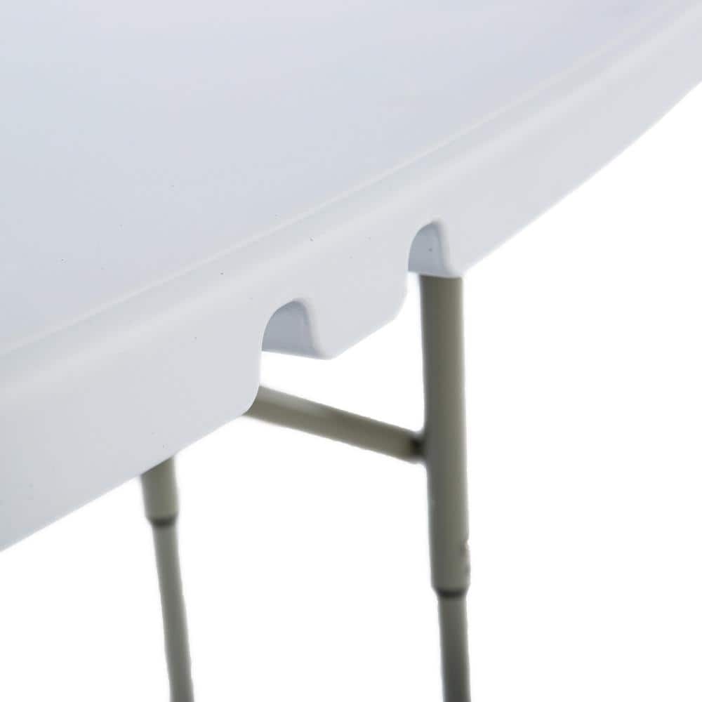 White and Gray Steel Kids Folding Picnic Table