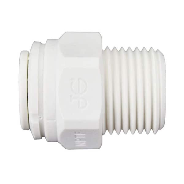 John Guest 3/8 in. Push-To-Connect x 3/8 in. MIP Polypropylene Adapter Fitting