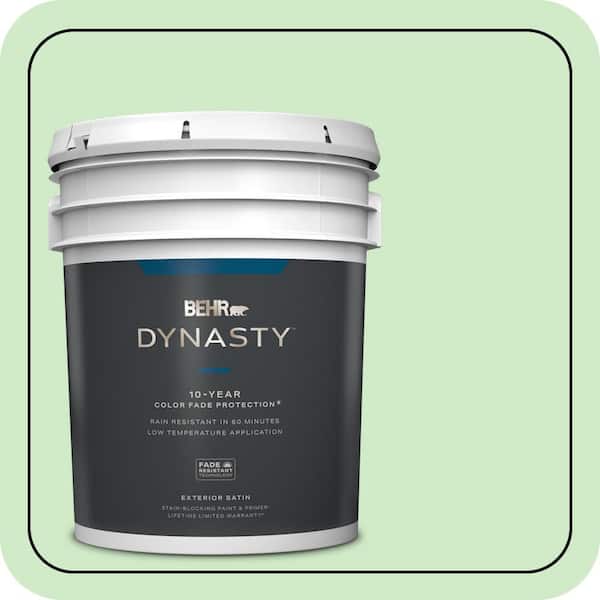 BEHR DYNASTY 5 gal. #440A-3 Mint Frappe Satin Enamel Exterior Stain-Blocking Paint & Primer