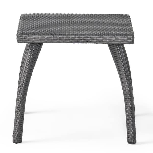 Flynama Honolulu Rattan Side Table in Grey