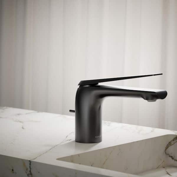 Avid Single Hole Installation Bathroom Faucet with Single Handle in Matte Black