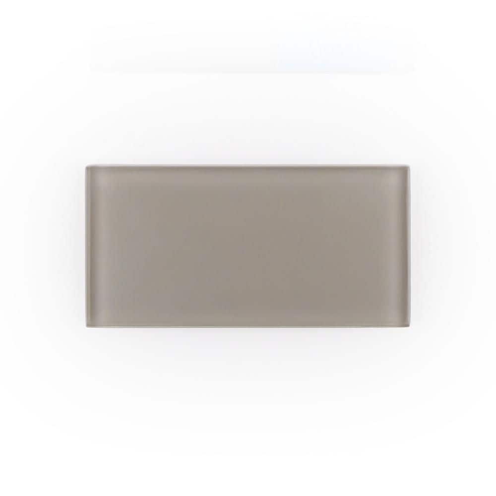 Take Home Tile Sample - Morning Luminate 3 in. x 6 in. Subway Gloss Glass price history on PriceWatchPro