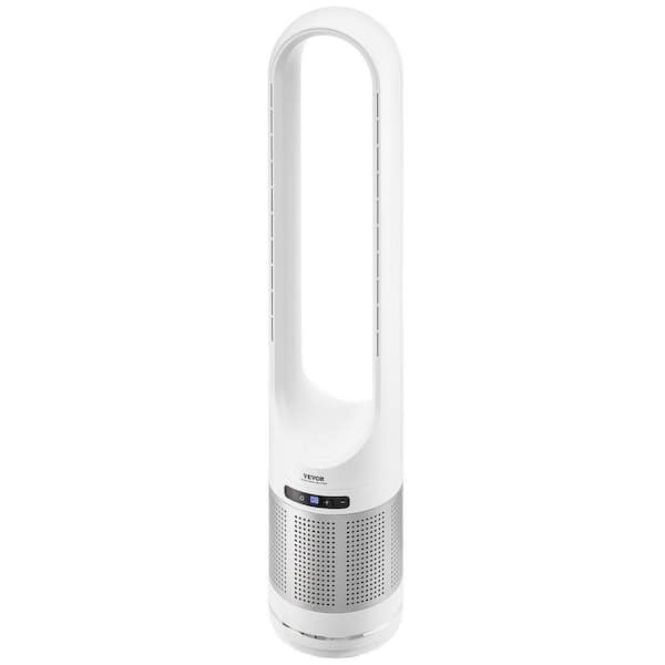 40 in. Oscillating Tower Fan 8H Timer 15. 4ft/s High Velocity with Remote Control in White