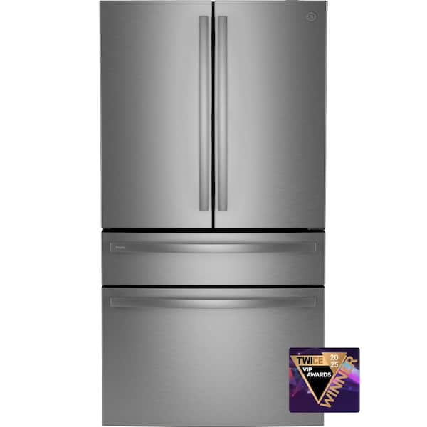 36 in 23.2 cu. ft. Counter-Depth Fingerprint Resistant 4-Door French-Door Refrigerator w/ Dual-Dispense AutoFill Pitcher