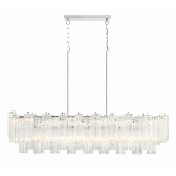 Crystorama Addis 14-Light Polished Chrome Chandelier with No Bulb Included