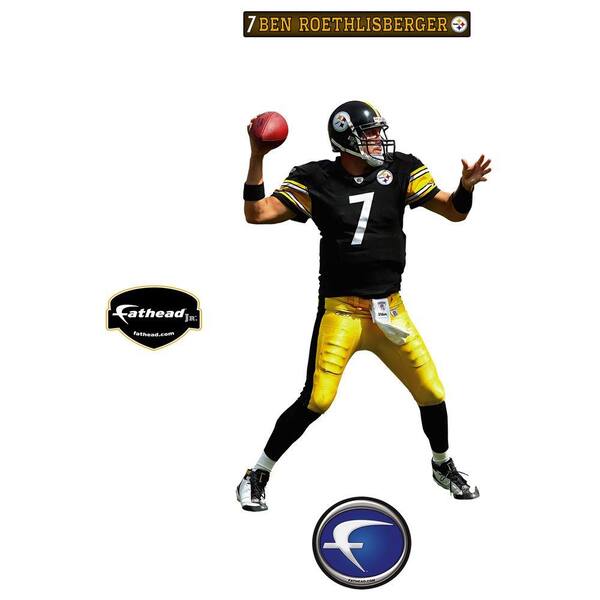 Fathead 20 in. x 32 in. Ben Roethlisberger Pittsburgh Steelers Wall Decal