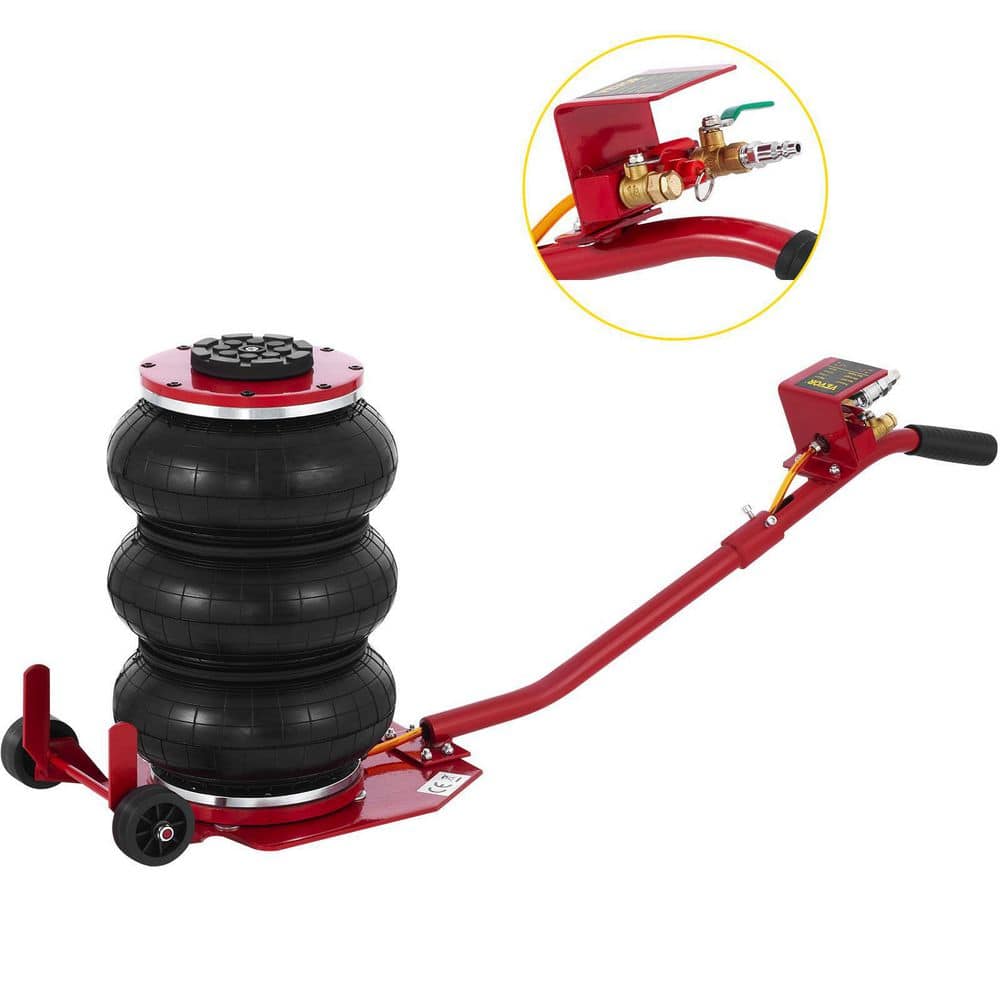 VEVOR Triple Bag Air Jack 3-Ton Pneumatic Car Jack 6600 lbs. Air Jack ...