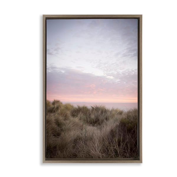 Stupell Industries Ombre California Sunset by Crystal Lynn Collins Brown Floater Frame Nature Graphic Art Print 25 in. x 17 in.