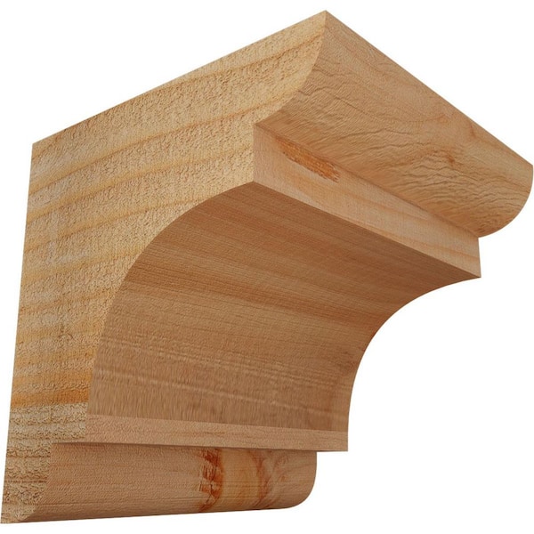 Ekena Millwork 6 in. x 6 in. x 6 in. Douglas Fir New Brighton Rough Sawn Corbel