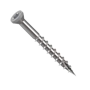 1-5/8 in. #8 316 Stainless Steel Gray Premium Star Drive Trim Screws (100-Count)