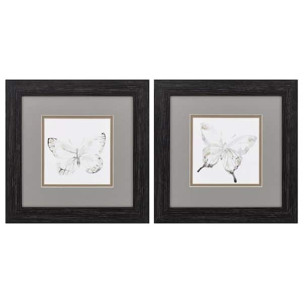 HomeRoots Victoria Distressed Black Gallery Frame (Set of 2)