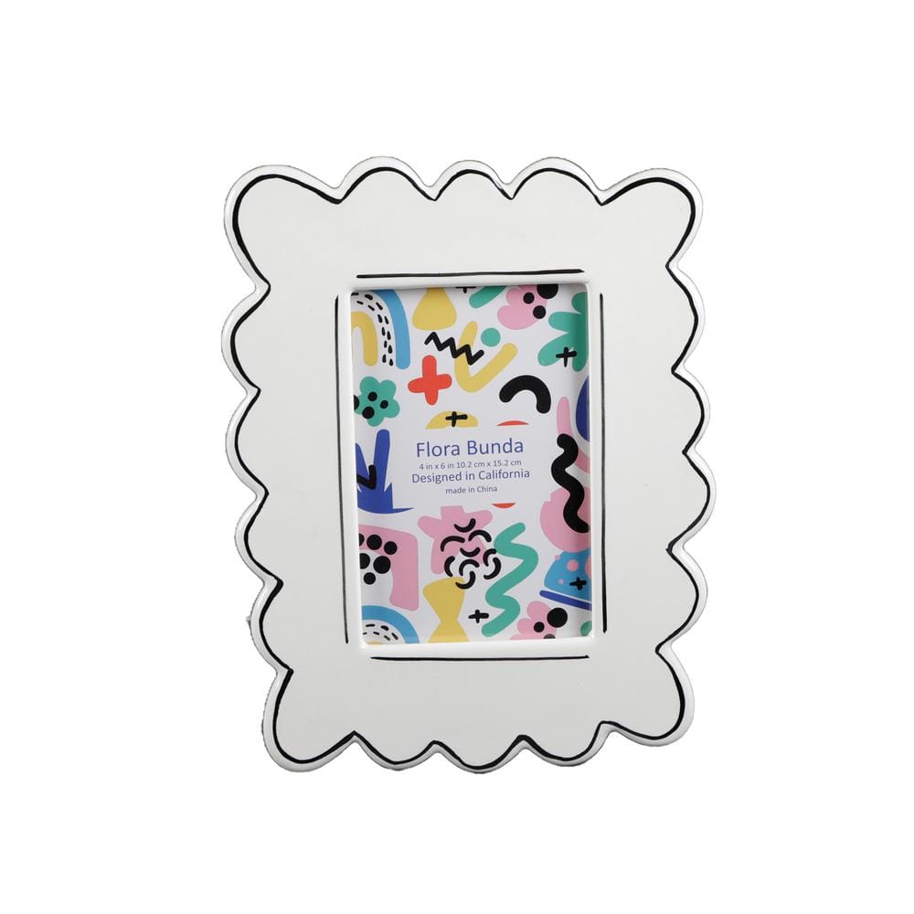 Flora Bunda 4 x 6 Wavey with Sideline Ceramic Frame FM142E