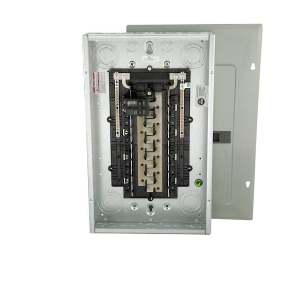 Eaton BR 100 Amp 20-Space 40-Circuit Indoor Main Breaker Load Center with Combination Cover