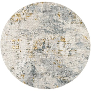 Dresden Dusty Sage Modern 5 ft. Round ft. Indoor Area Rug