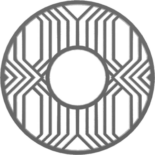 Ekena Millwork 1 in. x 30 in. x 30 in. Empire Architectural Grade PVC Pierced Ceiling Medallion