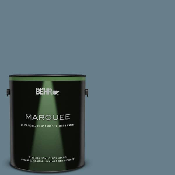 BEHR MARQUEE 1 gal. #ECC-31-1 Windy Seas Semi-Gloss Enamel Exterior Paint & Primer