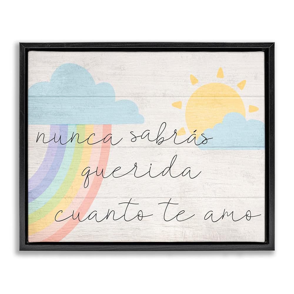 How Much I Love You Feminine by Lil' Rue Black Floater Frame Typography Graphic Art Print 17 in. x 21 in. price history on PriceWatchPro