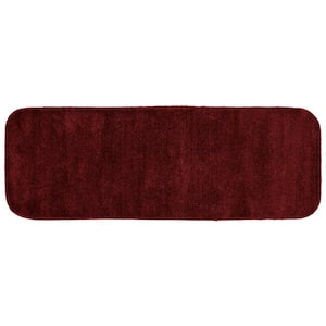 Traditional Chili Pepper Red 22 in. x 60 in. Washable Bathroom Accent Rug