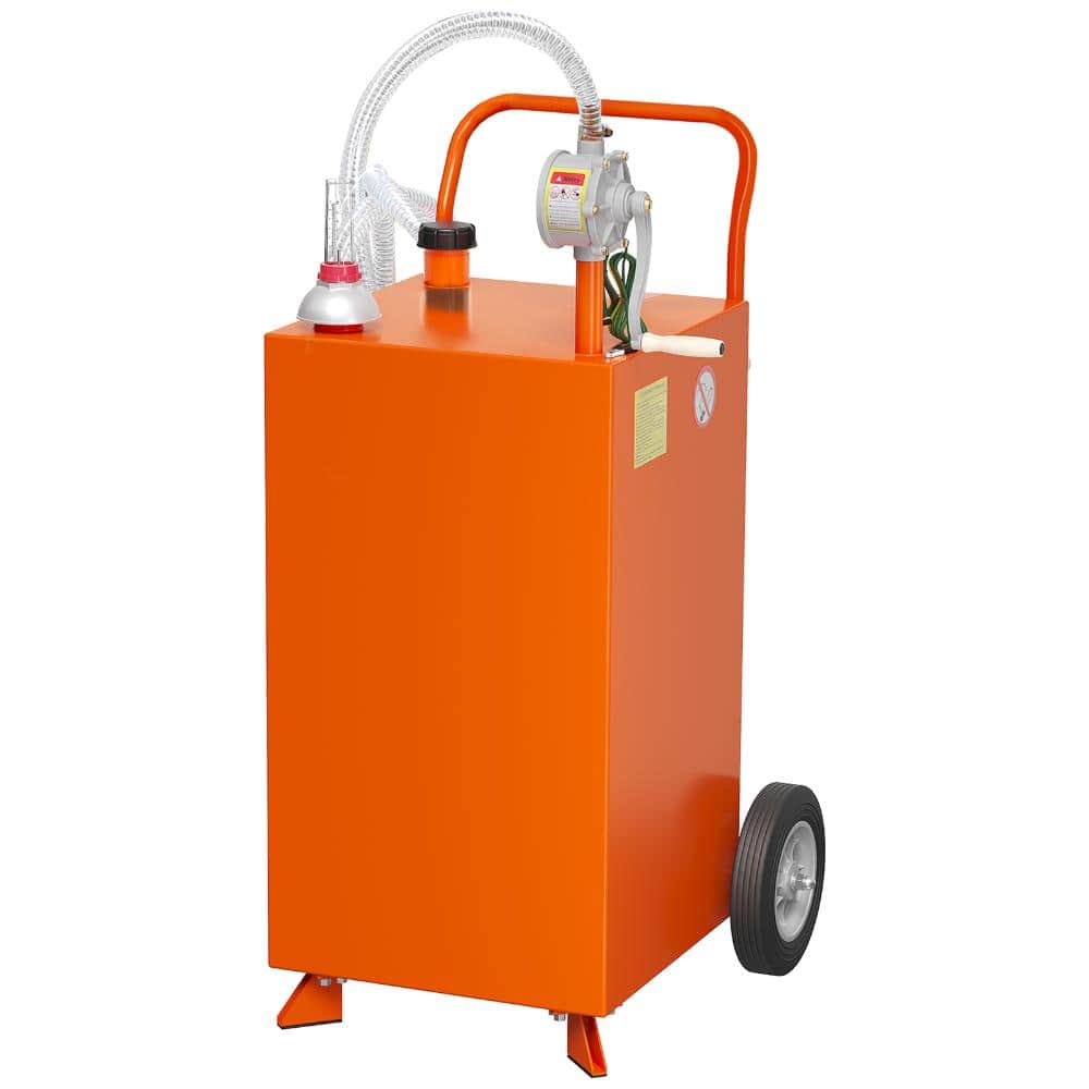 Heavy-Duty Steel Portable Fuel Storage Tank with Manual Transfer Pump for Cars, Lawn Mowers, ATVs, Boats price history on PriceWatchPro