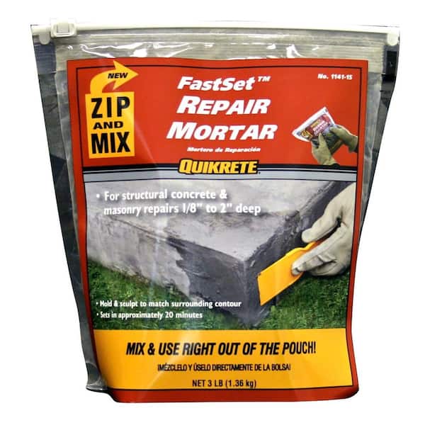Quikrete 3 lb. Zip and Mix Repair Concrete Mortar