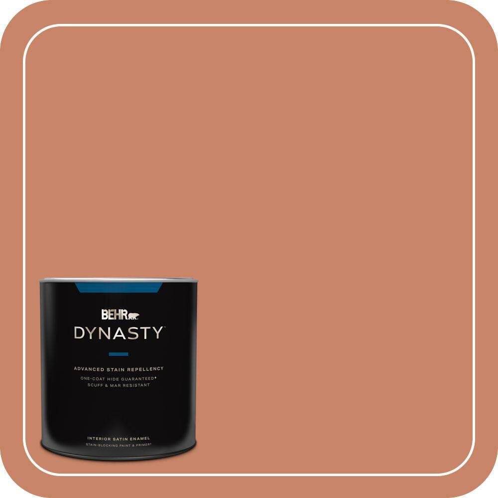 1 qt. #MQ4-39 Cabana Melon One-Coat Hide Satin Enamel Stain-Blocking Interior Paint and Primer price history on PriceWatchPro