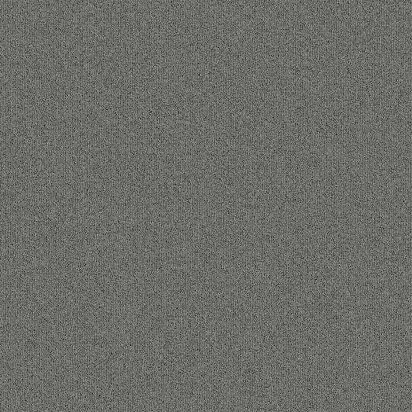 Rules Of Conduct - Pewter - Gray Commercial 24 x 24 in. Glue-Down Carpet Tile Square (96 sq. ft.)