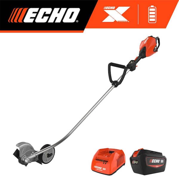 56V X Series Cordless Battery Powered Commercial Grade Curved Shaft Lawn Edger with 5.0Ah Battery and Rapid Charger