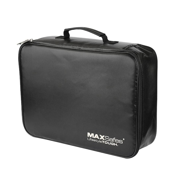Up to 1600°F Fireproof Document Case with Combination Lock Access in Black