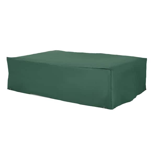 Zeus & Ruta 97 in. W x 65 in. D x 26 in. H Dark Green Heavy Duty Outdoor Sectional Sofa Cover Waterproof Patio Furniture Cover
