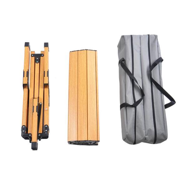 Siavonce Portable Picnic Table, Rollable Aluminum Alloy