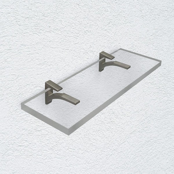 MOEN Banbury 22.75" Wall-Mount Glass Bathroom Shelf - Mediterranean Bronze