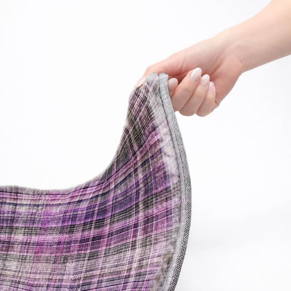 Dream Shag Premium Machine Washable Abstract ADS541 Purple 9 ft. x 12 ft. Area Rug
