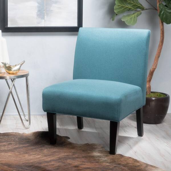 Noble House Kassi Dark Teal Fabric Accent Chair 11021 - The Home Depot