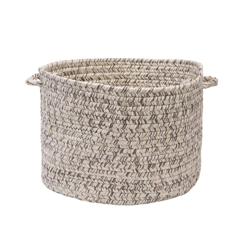 Tweed Silver Shimmer Round 18 in. x 18 in. x 12 in.