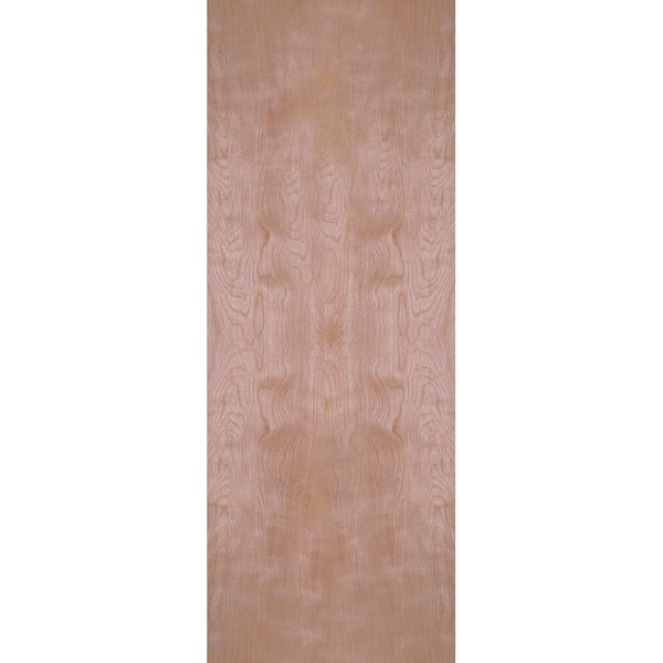 Masonite 30 in. x 80 in. No Panel Smooth Flush Hardwood Hollow Core Birch Veneer Composite Interior Door Slab