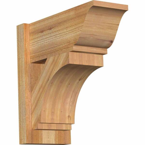 Ekena Millwork 8 in. x 18 in. x 18 in. Imperial Traditional Rough Sawn Western Red Cedar Outlooker