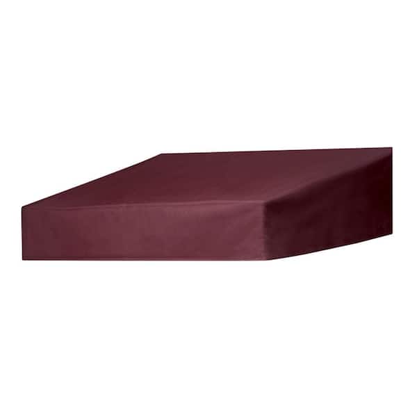 Door Canopy in a Box 4 ft. Classic Non-Retractable Door Canopy (50 in.Projection) in Burgandy